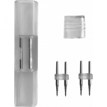 Комплект для упрощенного соединения ECOLA LED STRIP 220V CONNECTOR SCNM16ESB лента-лента 4-х конт для ленты IP68 RGB 16x8