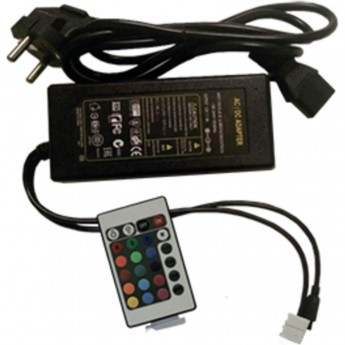Контроллер со встроенным блоком питания ECOLA LED STRIP RGB IR CONTROLLER CRN072ESB с инфракрасным пультом управления