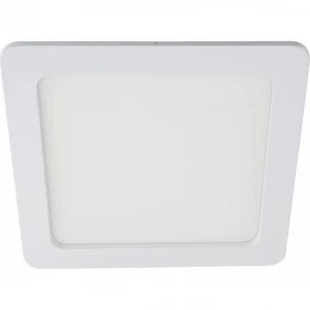 Квадратный даунлайт встраиваемый ECOLA LED DOWNLIGHT 2022 DQRV80ELC с креплением под любое отверстие (50-100mm) 8W 220V 4200K 120x120x20
