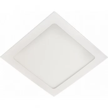 Квадратный даунлайт встраиваемый ECOLA LED DOWNLIGHT 2041 DERV16ELC с драйвером с подсветкой 16(12+4)W 220V 4200K / Blue Синяя 195x195x20