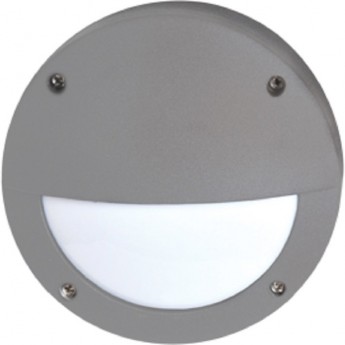 Светильник ECOLA GX53 LED B4140S накладной IP65 матовый Круг с ресничкой алюмин. 1*GX53 Серый 145x145x65