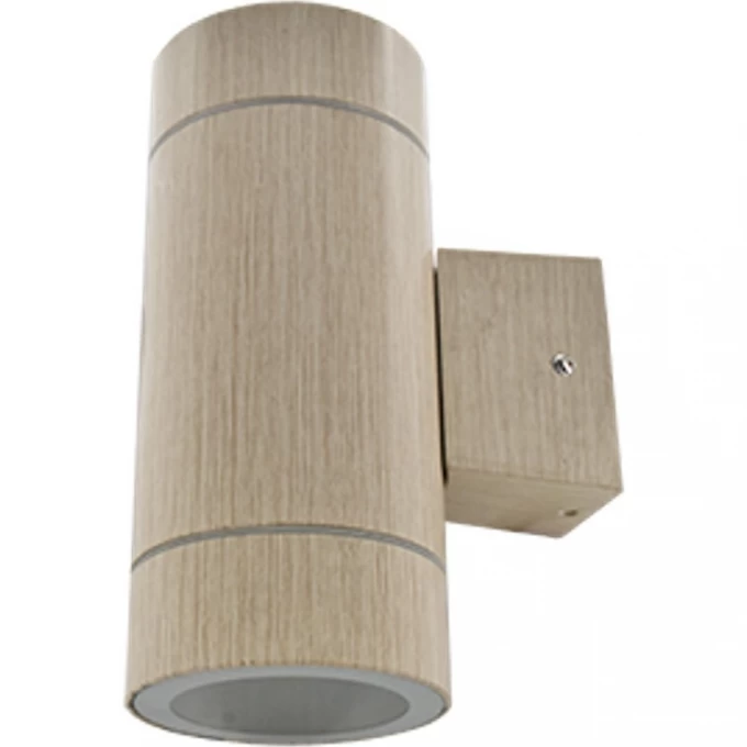 Уличный настенный светильник ECOLA GX53 LED светлое дерево FW53W2ECH Уличный настенный светильник ECOLA GX53 LED светлое дерево FW53W2ECH