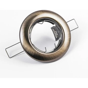 Встраиваемый светильник ECOLA LIGHT MR16 DL90 GU5.3 FB1621EFY черненая бронза