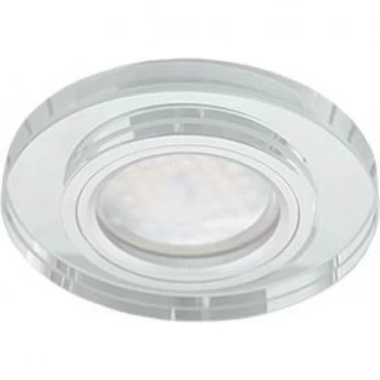 Встраиваемый светильник ECOLA MR16 DL1650 GLASS FC1650EFF хром