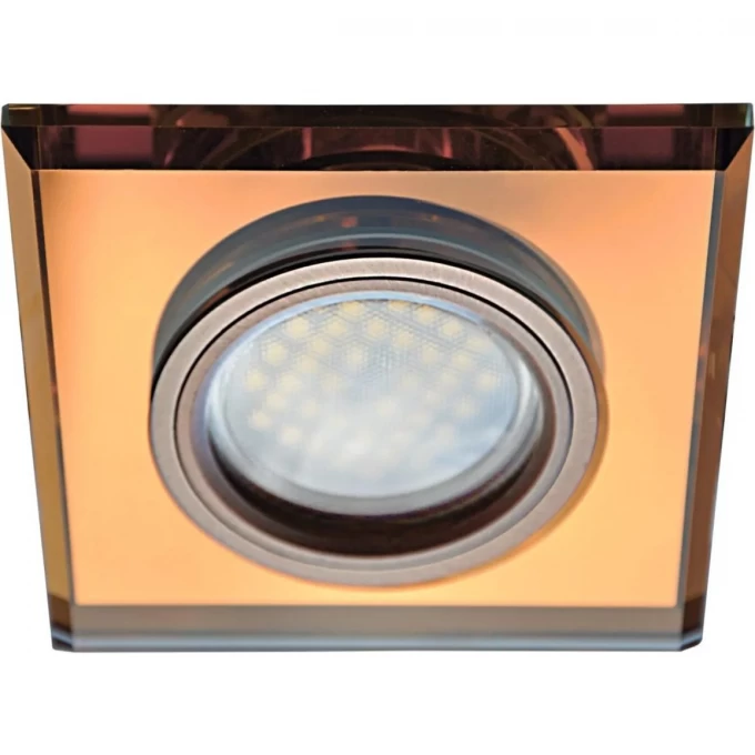 Встраиваемый светильник ECOLA MR16 DL1650 GU5.3 GLASS янтарь, черненая медь FA1651EFF Встраиваемый светильник ECOLA MR16 DL1650 GU5.3 GLASS янтарь, черненая медь FA1651EFF